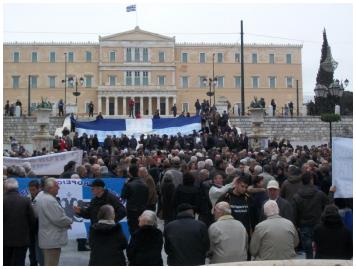 Η ΝεΒ  στο Συλλαλητήριο Βορειοηπειρωτών, ενάντια στην κατάργηση των συντάξεων του ΟΓΑ!