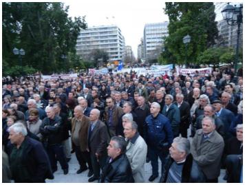 Η ΝεΒ  στο Συλλαλητήριο Βορειοηπειρωτών, ενάντια στην κατάργηση των συντάξεων του ΟΓΑ!